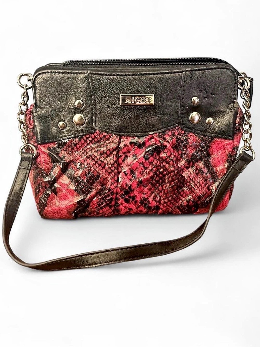 MICH Crossbody Bag Set in Black & Red NWT